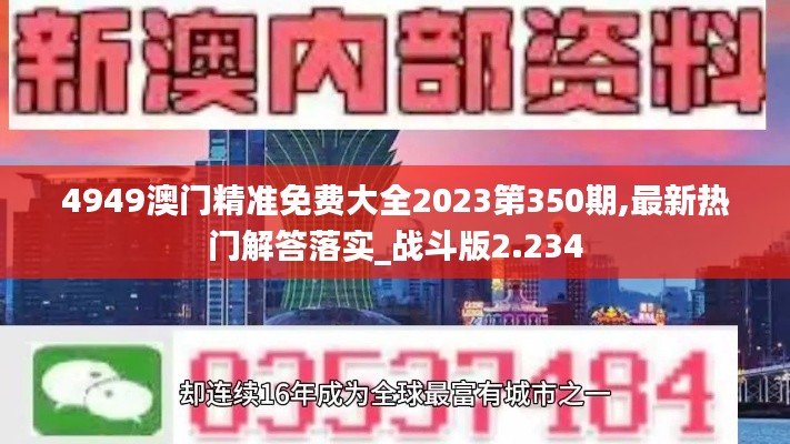 4949澳門精準(zhǔn)免費(fèi)大全2023第350期,最新熱門解答落實(shí)_戰(zhàn)斗版2.234