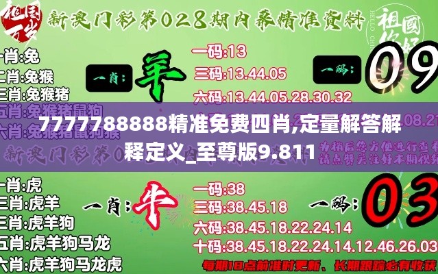 7777788888精準(zhǔn)免費(fèi)四肖,定量解答解釋定義_至尊版9.811