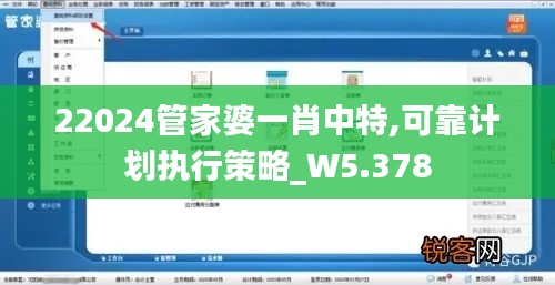 22024管家婆一肖中特,可靠計劃執(zhí)行策略_W5.378