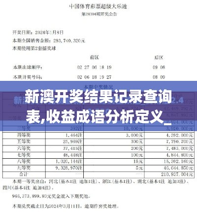 新澳開獎結(jié)果記錄查詢表,收益成語分析定義_開發(fā)版2.330