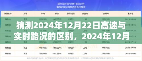 2024年12月22日高速與實(shí)時(shí)路況對比前瞻，細(xì)探路況差異