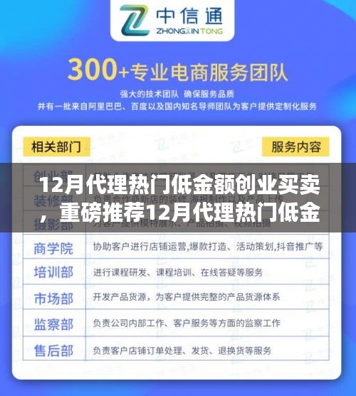 12月代理熱門低金額創(chuàng)業(yè)買賣，輕松開啟財(cái)富之路