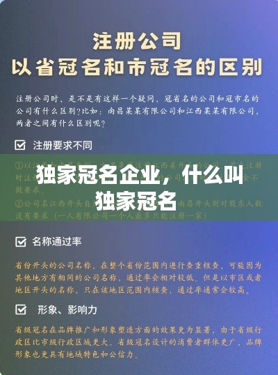 獨家冠名企業(yè)，什么叫獨家冠名 