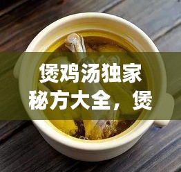 煲雞湯獨家秘方大全，煲雞湯大全及做法大全集 