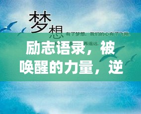 勵(lì)志語錄，被喚醒的力量，逆境成長的啟示